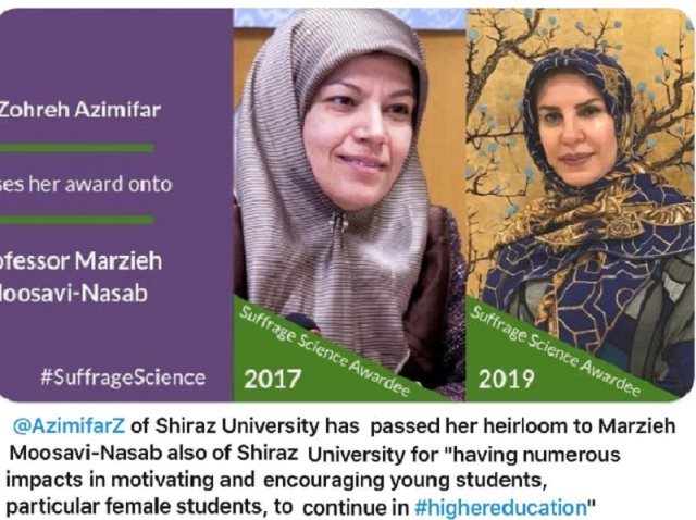 استاد زن دانشگاه شیراز جایزه علمی بریتانیا را کسب کرد