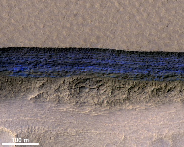 تصاویر جدید ناسا از کشف یخچال‌های زیرسطحی در مریخ