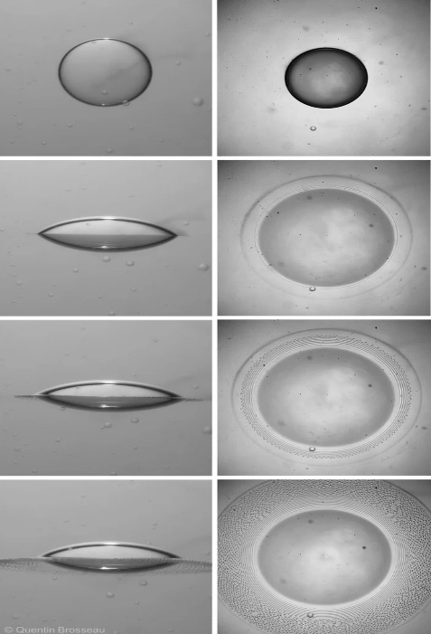 شبیه سازی نسخه‌های مینیاتوری از سیاره زحل در قطره‌های آب