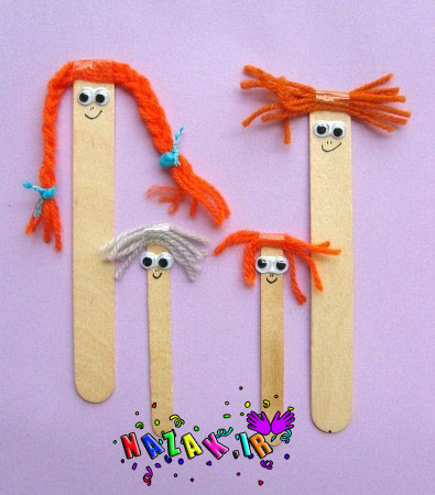 کاردستی با چوب عروسک