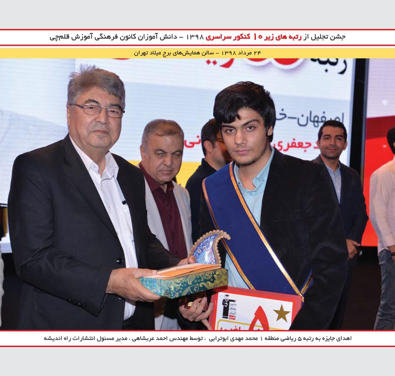 محمد مهدی ابوترابی رتبه 5 و حسام آرمندهی (کافه بازار )