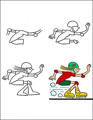 نقاشی ساده ورزشی