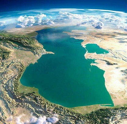 تصویر ماهواره‌ای زیبا از بزرگترین دریاچه جهان