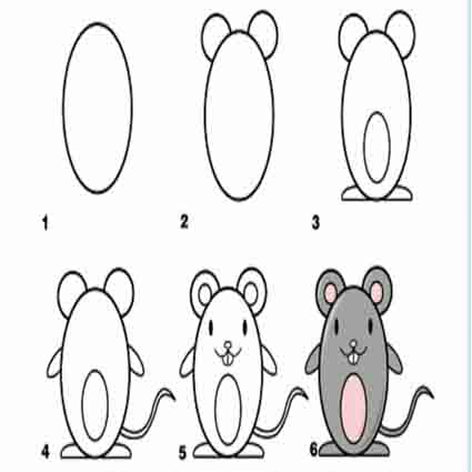 نقاشی موش کوچولو