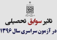 تاثیر سوابق تحصیلی و تاثیر معدل در کنکور 96 اعلام شد