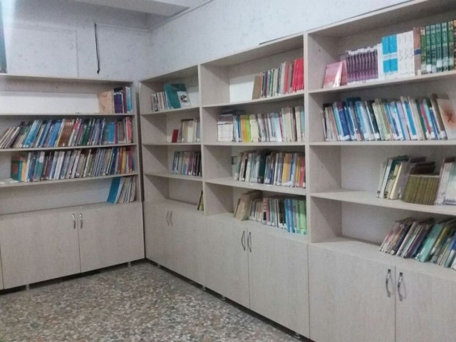 تجهیز کتابخانه یک مدرسه در پاکدشت توسط بنیادقلم چی