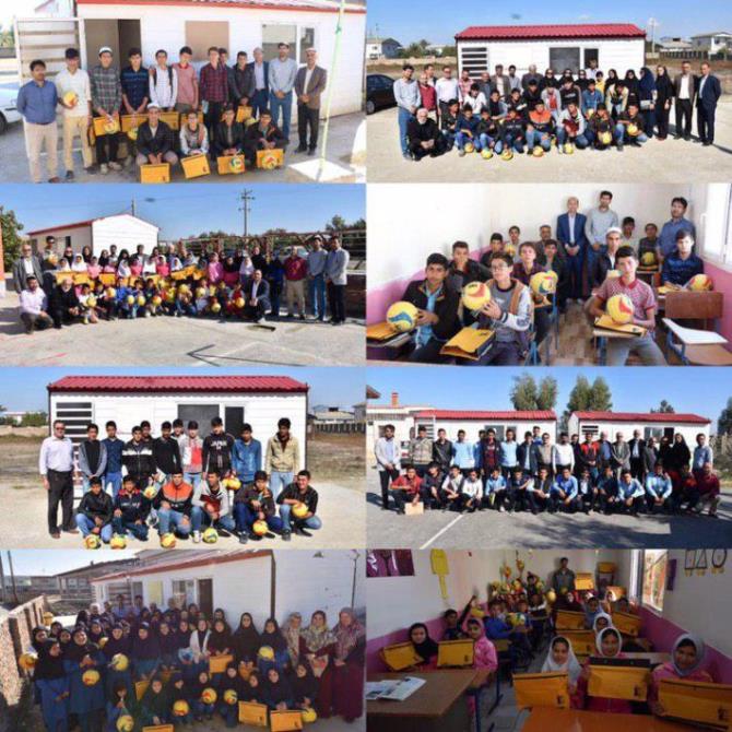 افتتاح 10مدرسه بنیادقلم‌چی در مناطق سیل‌زده آق‌قلا و گمیشان