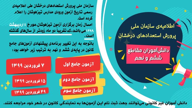 آزمون های جامع ششم و نهم ویژه آزمون ورودی مدارس تیزهوشان