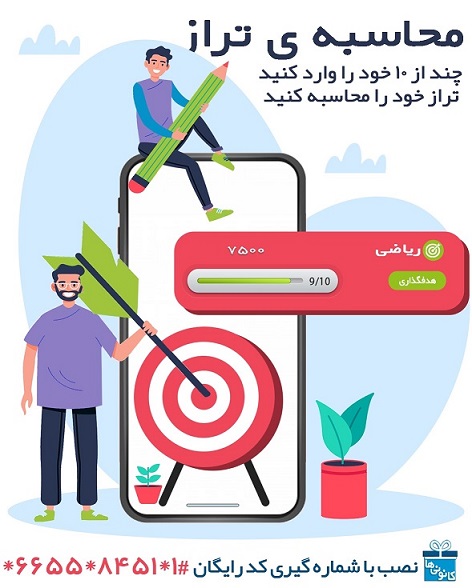 محاسبه تراز و پیش بینی تراز آزمون در اپلیکیشن کانونی ها