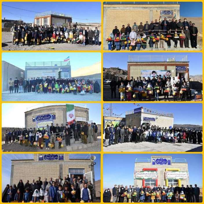 افتتاح 8 مدرسه جدید بنیاد قلم چی در روستاهای استان خراسان رضوی