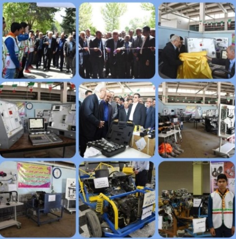 چهارمین سالگردافتتاح کارگاه‌های تجهیزشده هنرستان چرخکار بروجرد