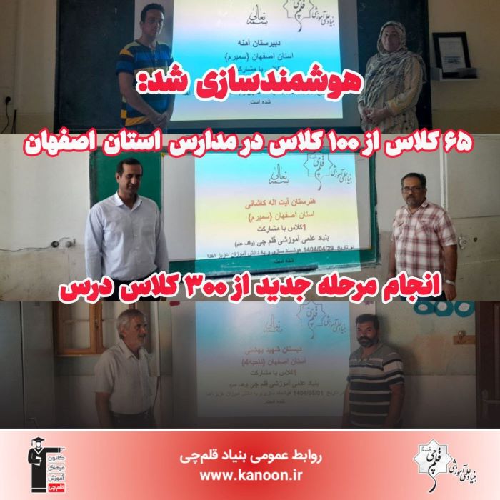 خبر جدید از هوشمندسازی کلاس‌های درس در استان اصفهان