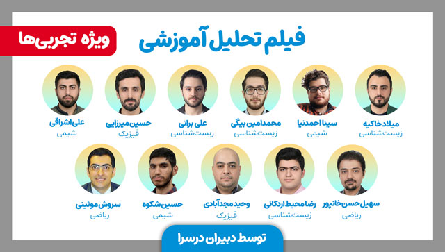 دوازدهم و یازدهم تجربی: تحلیل آزمون 24 بهمن با دبیران تیزهوشان