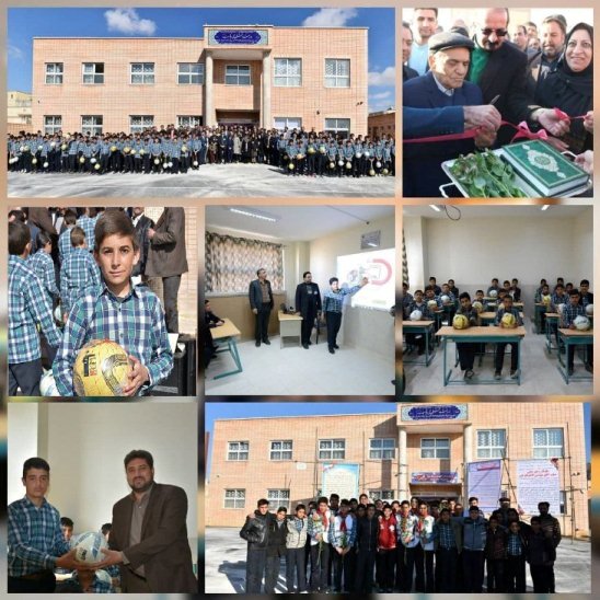 هفتمین سالگرد افتتاح مدرسه بنیاد قلم‌چی در شهر گلشن اصفهان
