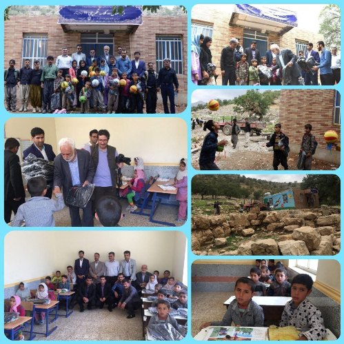 هشتمین سالگرد افتتاح مدرسه بنیاد قلم‌چی در روستای ورکوه خوزستان