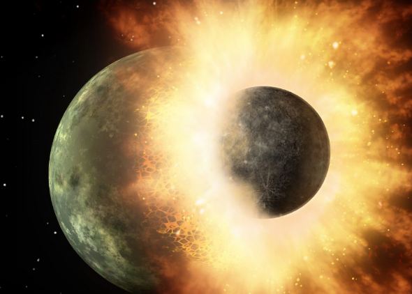 ماه چگونه تشکیل شده است؟