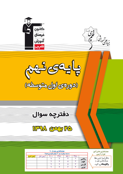 برنامه تفصیلی آزمون 25 بهمن پایه نهم