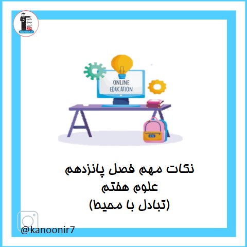 نکات مهم فصل پانزدهم علوم هفتم - (سفر غذا)