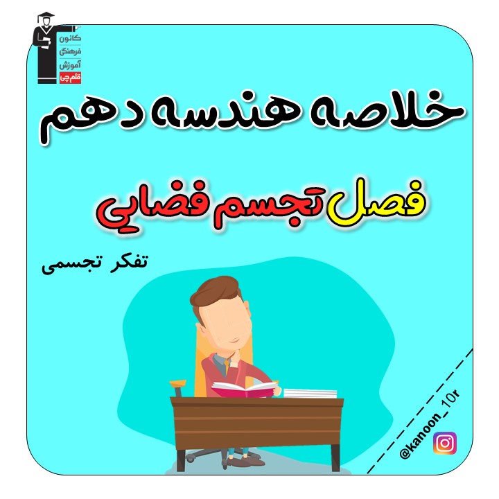 خلاصه نکات تفکر تجسمی- تجسم فضایی- فاطمه احدزاده