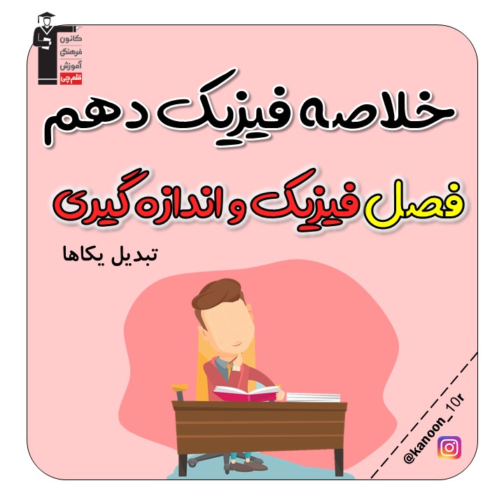 تبدیل یکاها_درسنامه فیزیک مقطع دهم_فاطمه احدزاده