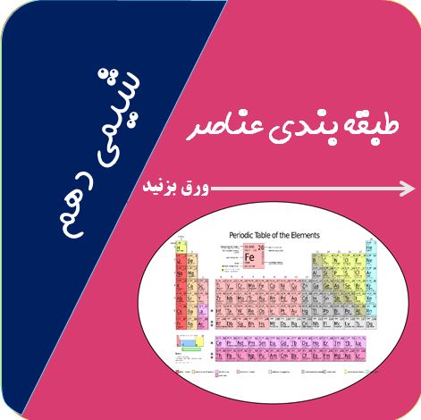 طبقه بندی عناصر-کیهان زادگاه الفبای هستی- شیمی دهم-امیرحاتمیان