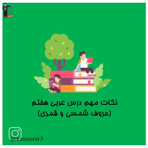 حروف شمسی و قمری -آموزش عربی هفتم - فرخنده دشتی