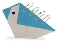 جاگیره‌ای به شکل پرنده با کاغذ و تا (8)