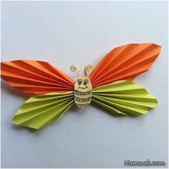 آموزش ساخت کاردستی پروانه