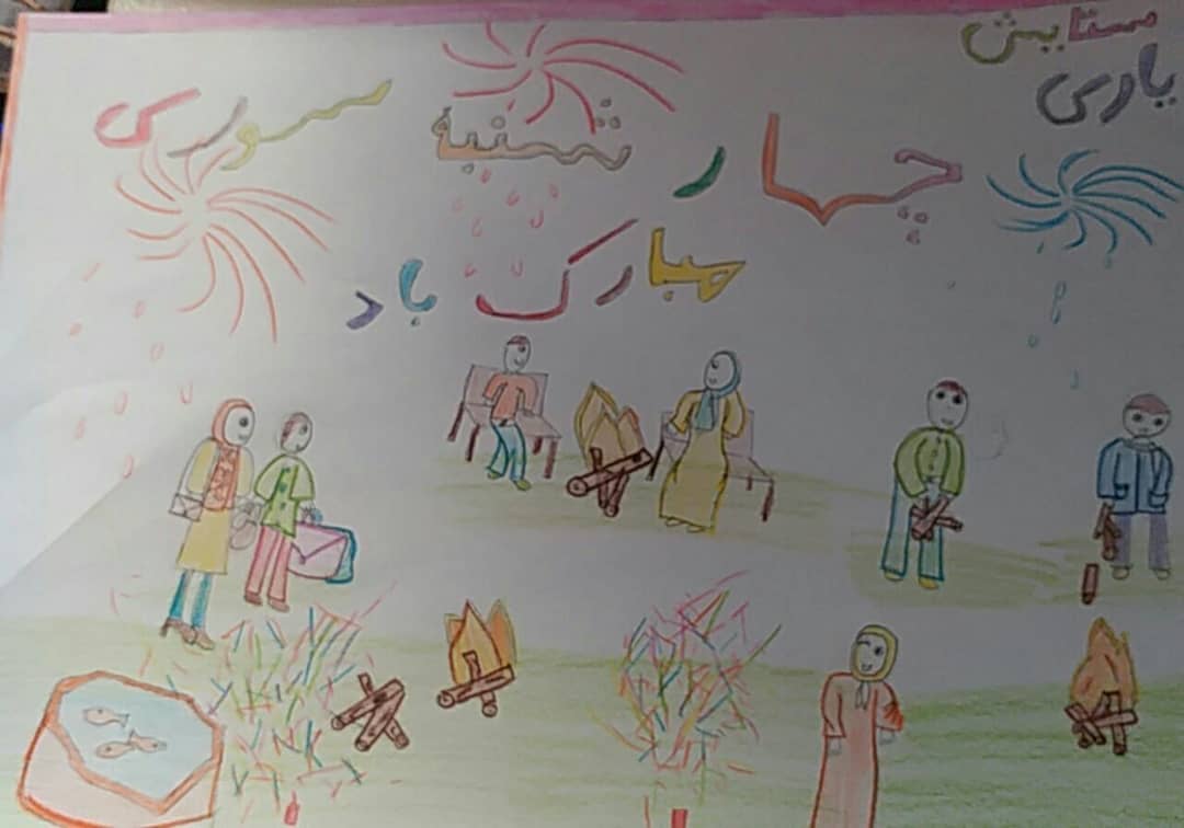 نقاشی قشنگ ستایش یاری از مرند