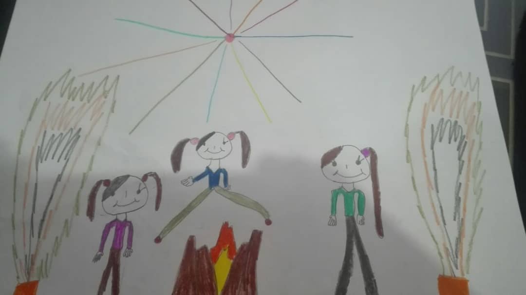 نقاشی قشنگ ملیکا عدل طلب از مرند