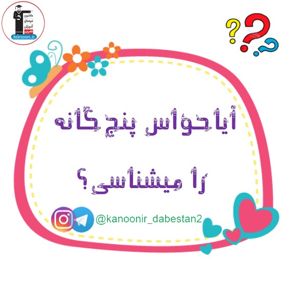 آموزش حواس پنجگانه برای کودکان دبستانی