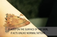 سفارش پیتزا با تاتوی روی بازو