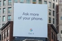 بیلبورد تبلیغاتی گوگل و تاریخ رونمایی پیکسل 2