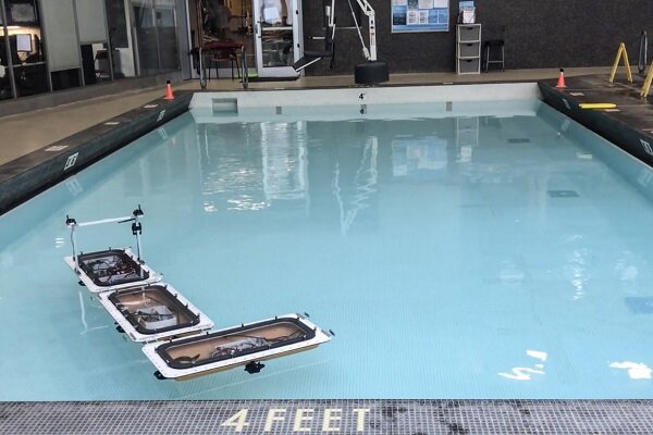 قایق رباتیکی که تغییر شکل می‌دهد و پل می‌شود