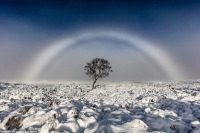 رنگین کمان سفید در اسکاتلند + تصویر