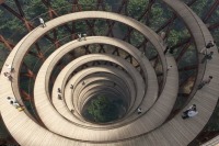 طرح معماری جالب یک برج برای پیاده روی