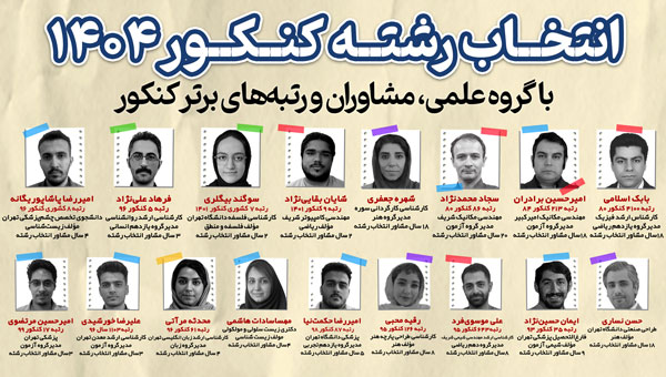 انتخاب رشته کنکور 1404 با گروه علمی کانون