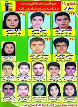 رتبه های برتر کنکور 98 دهلران