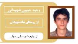 وحید حبیبی شهیدانی: از روستای شاه شهیدان تامهندسی معماری گیلان