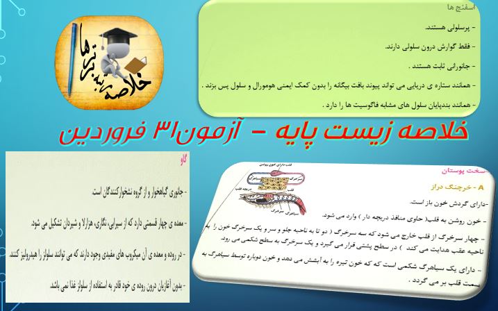 خلاصه زیست پایه مختص آزمون 31 فروردین