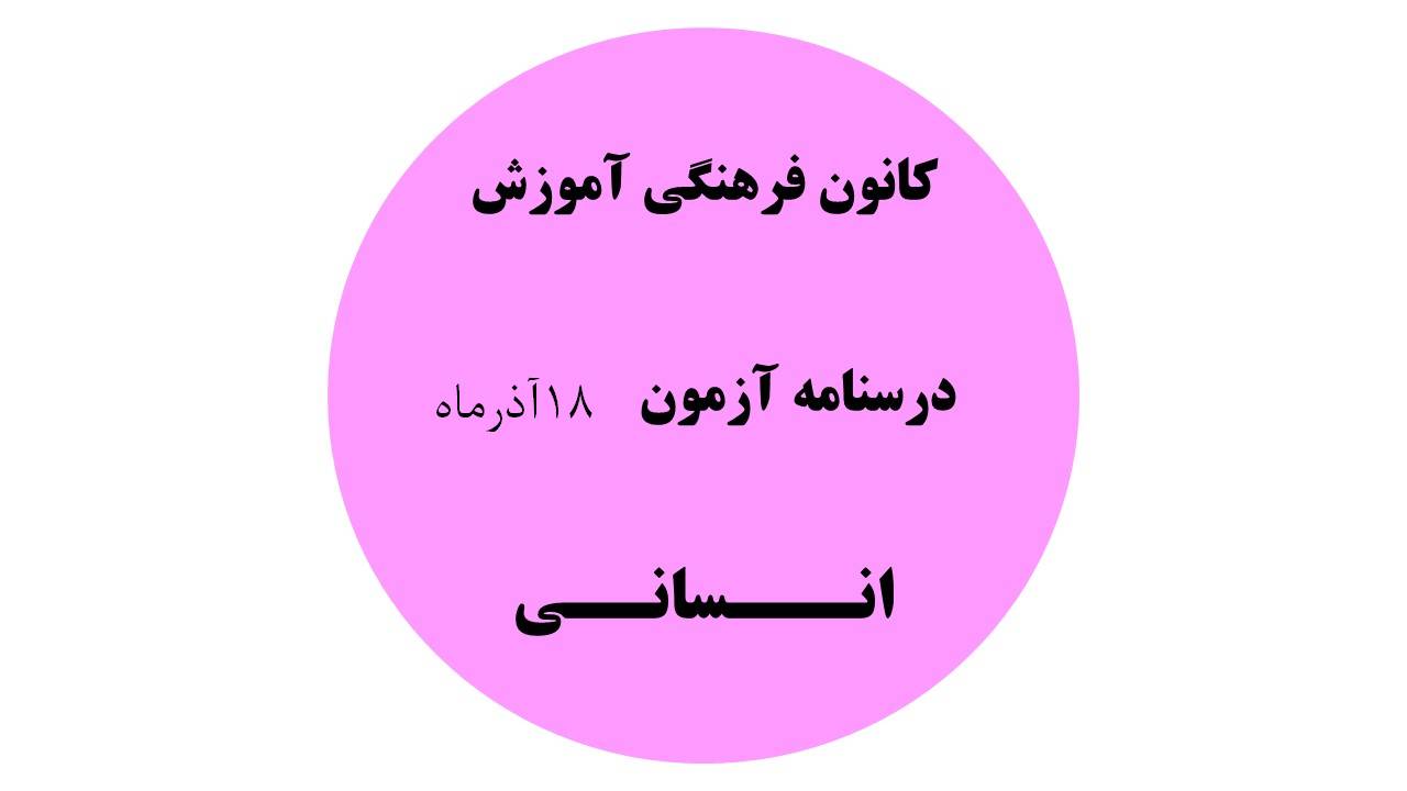 دفترچه درسنامه‌های آزمون 18آذرماه دهم یازدهم و دوازدهم انسانی