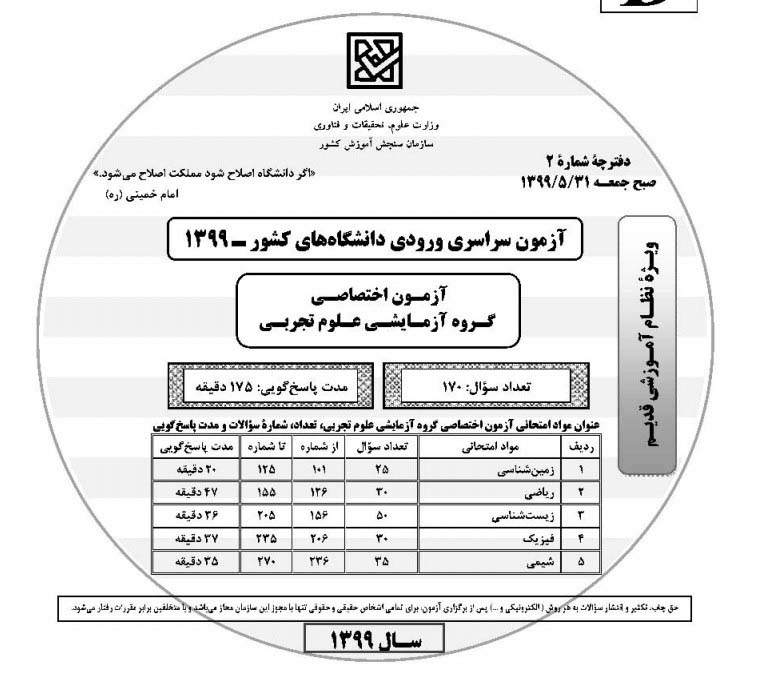 برادران رسولی: تحلیل درس زیست‌شناسی کنکور تجربی 99
