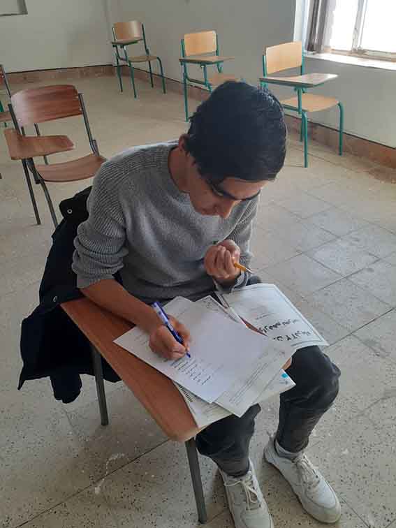 گفت وگو با محمدرضا شیرانی خندان 12تجربی عضوباشگاه 500تایی