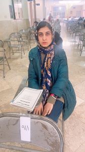 محدثه علی میرزایی بامیانگین تراز6400از شهرکرد از هدفگذاری می‌گوید