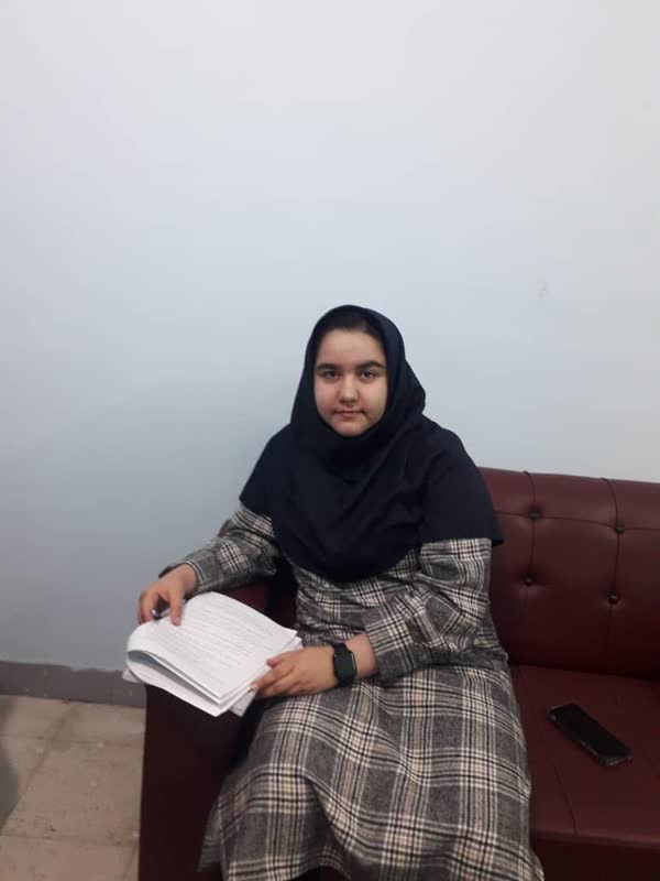 گفتگو با زهرا فرضی -عضو باشگاه هزارتایی ها-از شهرستان مهر