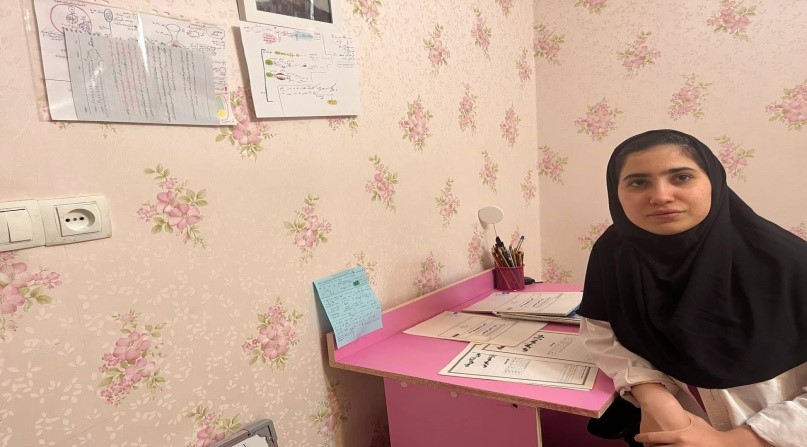 گفت‌وگو با گلبرگ مرادی دوازدهم تجربی از کرمانشاه