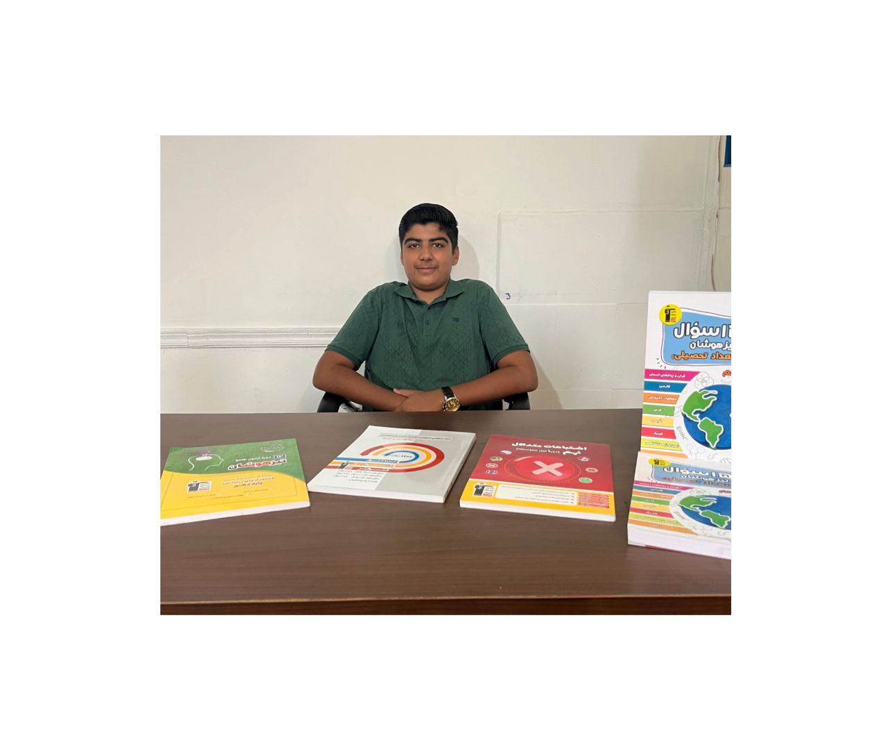 قبولی آزمون تیزهوشان ، رضا رجایی پایه دهم تجربی از مشهد