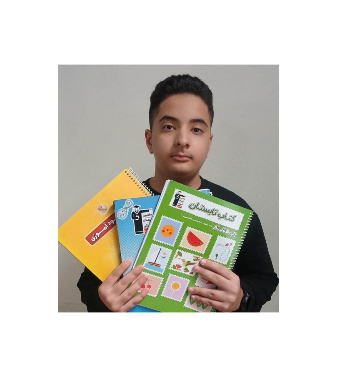 قهرمان پیشرفت، بنیامین عقبایی دانش آموز پایه هشتم از مشهد