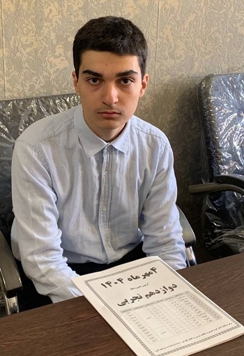 حسین منصوری : دانش آموز برتر، قهرمان تابستان و استرار و پیوستگی