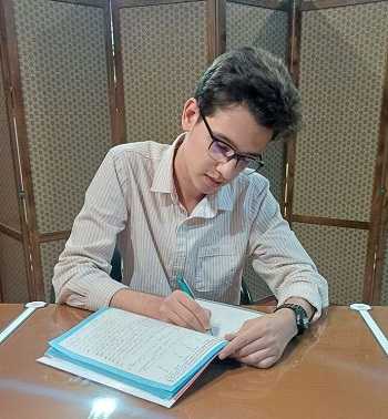 سید متین توکلی : دانش آموز برتر، پیوستگی در ازمون‌ها رشد و موفقیت
